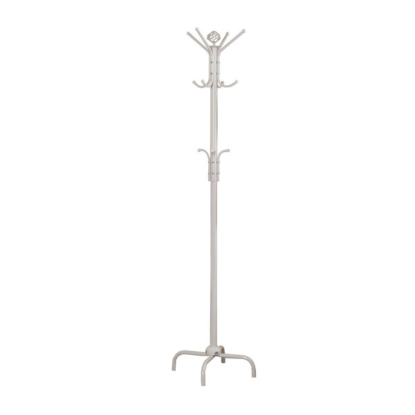 Monarch Specialties Coat Rack, Hall Tree, Free Standing, 12 Hooks, Entryway, 70"H, Bedroom, Metal, White, Contemporary I 2006